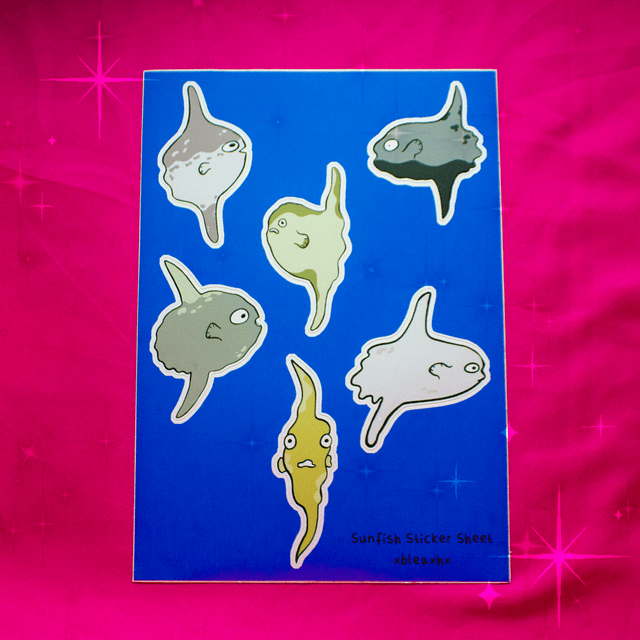 Sunfish Sticker Sheet