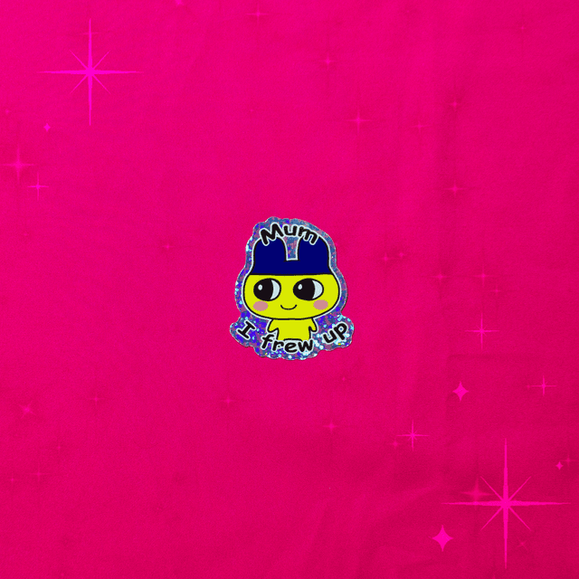 Mametchi &#039;MUM I FREW UP&#039; Sticker